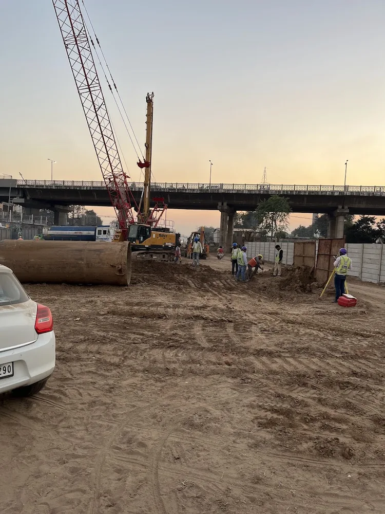 Foundation work around bridge and infrastructure-site conditions